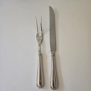 Reed & Barton WOODBURY Large 2-Piece Roast Carving Set 18/10 Stainless